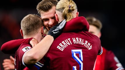 Großer Jubel bei den Norwegern.